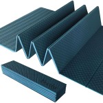 Foldable Yoga Mat - 1/3 Inch Thick, Lightweight, Easy to Store, Non-Slip Travel Yoga Mat for Fitness, Yoga, Pilates, Home Workouts, and Floor Exercises