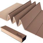 Foldable Yoga Mat - 1/4 Inch Thick, Lightweight, Easy to Store, Non-Slip Travel Yoga Mat for Fitness, Yoga, Pilates, Home Workouts, and Floor Exercises