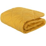NTBAY Down Alternative Toddler Comforter, Lightweight and Warm Solid Color Baby Crib Quilted Blanket, 39x47 inches, Yellow