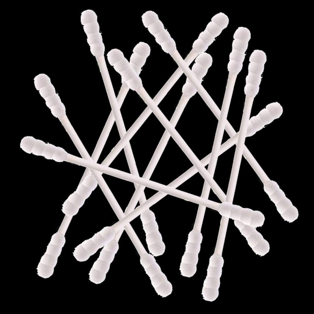 800 Pieces Cotton Swabs, Double Spiral Tipped with Paper Stick, Quality Cotton Heads- Sturdy Handle - Multipurpose, 4 Packs, 200 Pieces 1 Pack