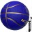 Senston 27.5\'\'/29.5\'\' Outdoor Basketball Excellent Elasticity/Grip Rubber Basketballs with Pump, Durable Size 5/7 Men Basketball (Blue/Gold, 29.5\'\'(Size 7))