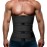 Hidyliu Mens Workout Waist Trainer Neoprene Corset Sauna Sweat Trimmer Cincher Slimming Belly with Belts (Black Waist Trainer Belt, XL)
