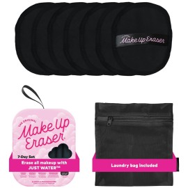 The Original Makeup Eraser 7-Day Set, Erase All Makeup with Just Water, Including Waterproof Mascara, Eyeliner, Foundation, Lipstick, Sunscreen, and More! Chic Black, 7ct.