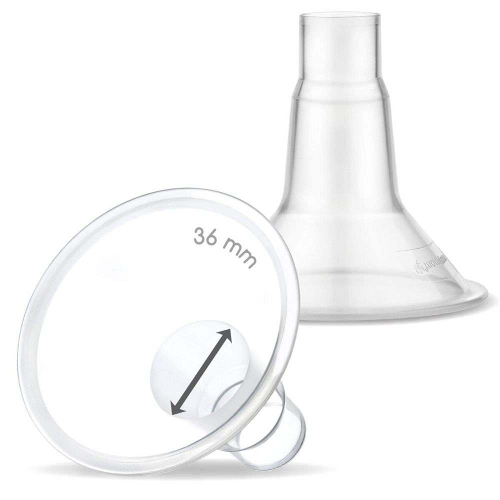Maymom Brand 36 mm 2xTwo-Piece Extra Extra Large Breastshield Compatible with Selected Medela Breast Pumps. (36mm)