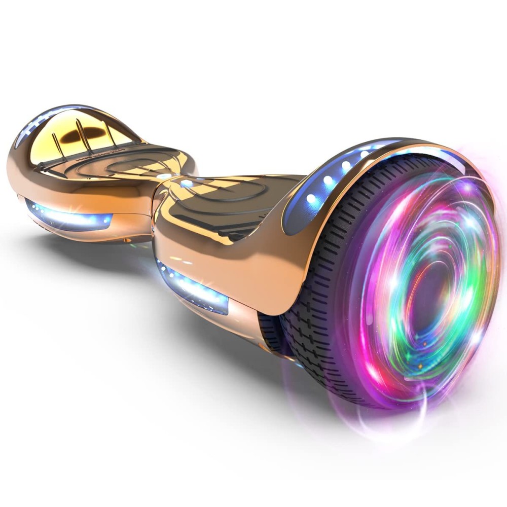 HOVERSTAR Electric Hoverboard with Certified HS2.01 Bluetooth Flash Wheel with LED Light Self Balancing Wheel Electric Scooter