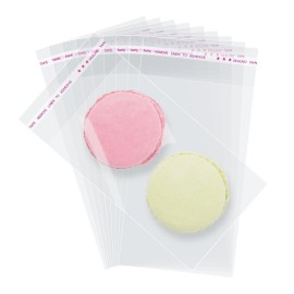 Morepack Self Sealing Cellophane Bags,3x5 Inches 200 Pcs Clear Cookie Bags Resealable Cellophane Bag for Packaging Cookies,Favors, Products,Candy (Mini Size)