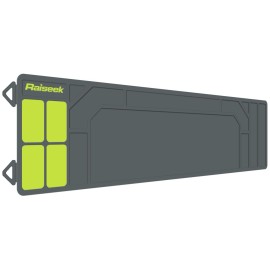 Raiseek Rifle Shotgun Cleaning Mat, Large Magnetic Gun Cleaning Mat for All Guns, Anti-Slip Rubberized Repair Gun Mat with Organizer Parts Tray 36 x 10(Grey)