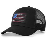 Naicissism American Fish Flag Trucker Hat, Fishing Gifts for Men, Outdoor Snapback Fishing Hat Perfect for Fishing and Daily Use