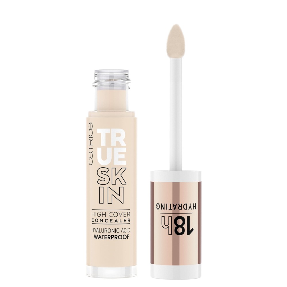 Catrice | True Skin High Cover Concealer (001 | Neutral Swan) | Waterproof & Lightweight for Soft Matte Look | With Hyaluronic Acid & Lasts Up to 18 Hours | Vegan, Cruelty Free
