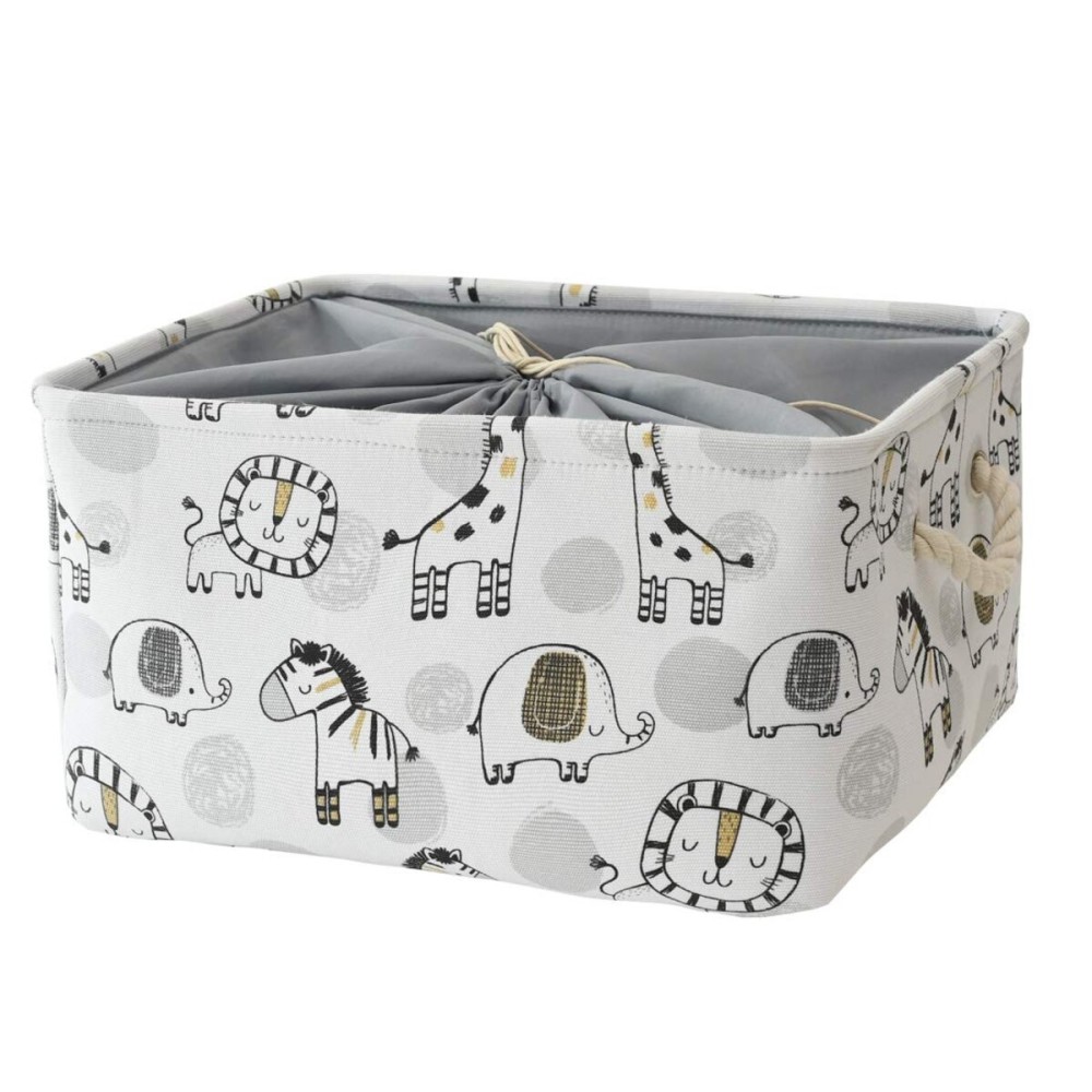INough Toy Baskets Toys Organizer Kids Storage Basket, Baby Room Decor Giraffe Laundry Baskets with Drawstring Mothers Day Gifts Basket for Kid\'s Room (Giraffe, Large)