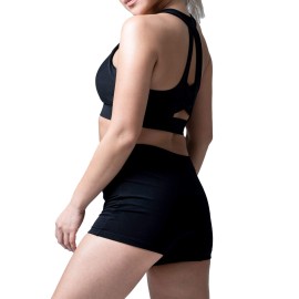 Goat Union Overnight Period Shorts for Women - 2 Absorbent Sleep Period Boyshorts Heavy Flow Size X-Large, 1 Pair Black