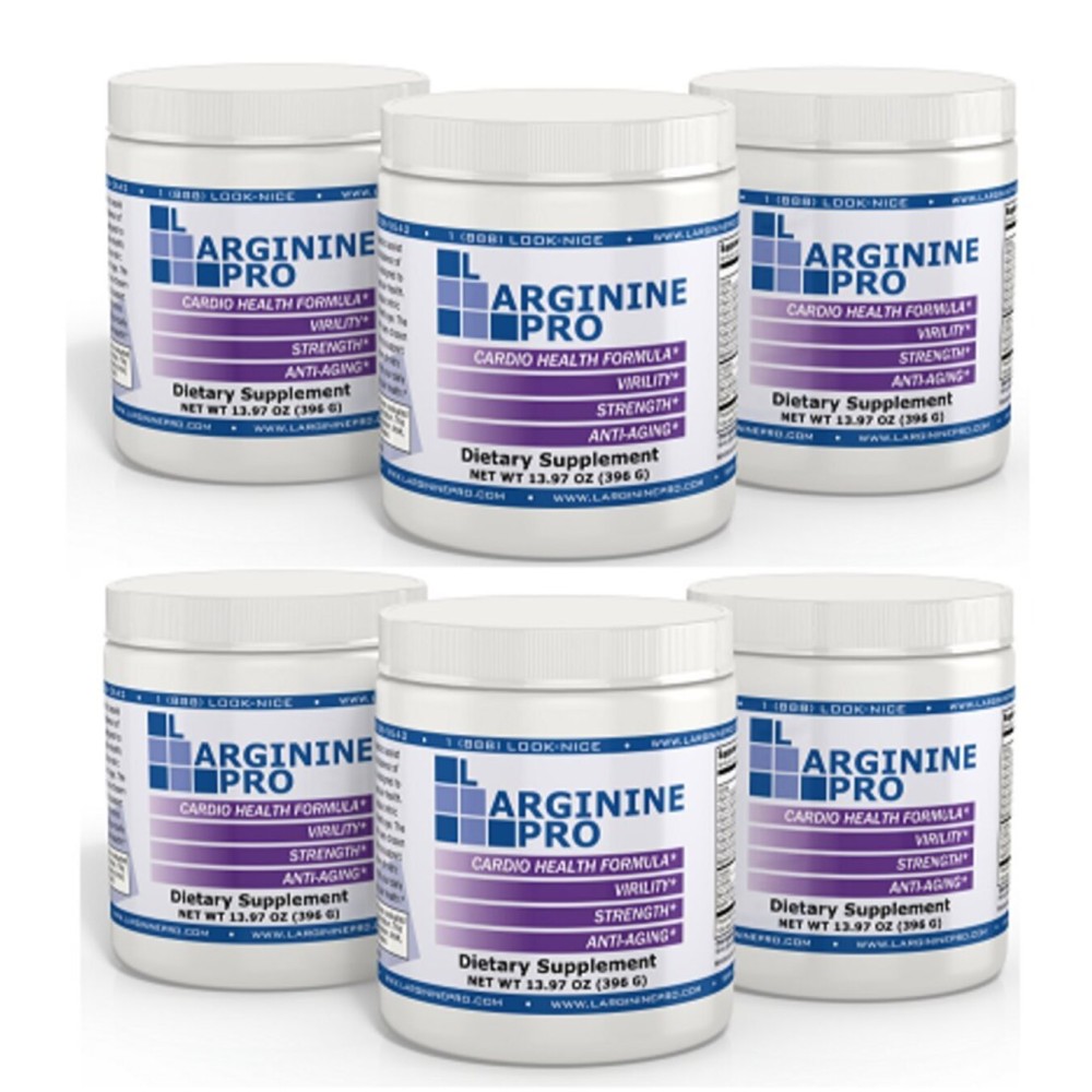 L-ARGININE PRO | 5,500mg L-Arginine Plus L-Citrulline 1,100mg Grape Powder Drink Mix Supplement for Increased Nitric Oxide Production