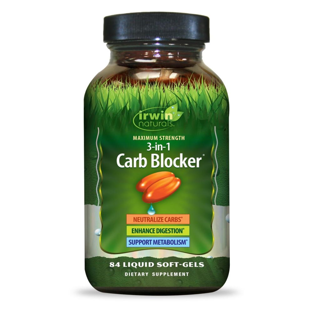 Irwin Naturals Maximum Strength 3-in-1 Carb Blocker 84 Count