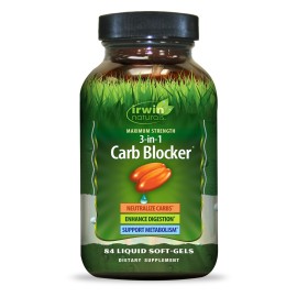 Irwin Naturals Maximum Strength 3-in-1 Carb Blocker 84 Count