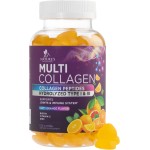 Collagen Gummies with 2500 mcg Biotin - Hydrolyzed Peptides Protein Type I & III Multi Collagen Supplement with Vitamin C & Zinc - Support for Hair, Skin, Nails, Tasty Orange Flavor - 120 Gummies