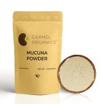 CARMEL ORGANICS Mucuna Pruriens Natural (White) Seeds Powder 8 Ounce or 0.5 Lb/227 Grams | Non GMO | Kosher | Kapikachhu Powder | No Added Preservative