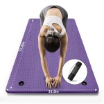 LFS Yoga Mat 72.8 x 31.5 x 2/5 inch Thick With Strap and Bag, Extra Wide Workout Mat for Women and Men, Non Slip Exercise Mat for Home Outdoor Yoga, Pilates, Stretching, Floor & Fitness Workouts