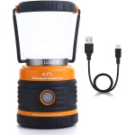 LED Camping Lantern Rechargeable, 1800LM, 4 Light Modes, 4400mAh Power Bank, IP44 Waterproof, Perfect Lantern Flashlight for Hurricane, Emergency, Power Outages, Home and More, USB Cable Included