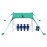 SUN NINJA Pop Up Beach Tent Sun Shelter UPF50+ with Sand Shovel, Ground Pegs and Stability Poles, Outdoor Shade for Camping Trips, Fishing, Backyard Fun or Picnics (7x7.5 FT 4 Pole, Green)