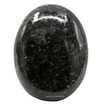 Amazing Gemstone Nuummite Crystals and Healing Stones - Large Palm Stone Crystals Piedra - Crystal for Good Luck, Balanced Positive Energy, Meditation - Unique Stocking Stuffers, Gifts for Women