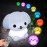 Glinrui Night Lights Dog Silicone Bedside lamp for Children, Baby Nursery Light Decorative Lamps Decompression Light - Break Resistant/Eye Caring/Adjustable Brightness & Color/Time Setting - Medium