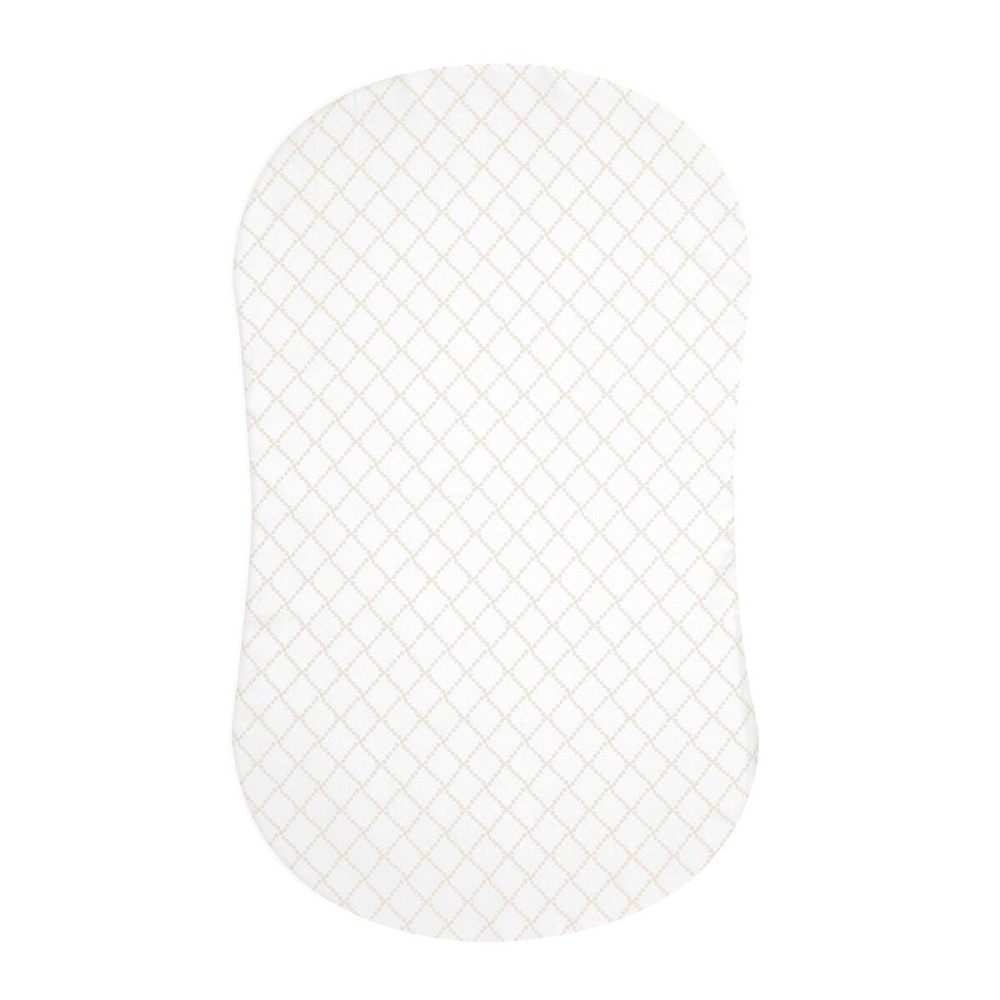 HALO BassiNest Fitted Sheet - 100% Cotton, Soft and Breathable Bassinet Sheet for Babies, 30 x 16 Pre-Shrunk Sheet, Nautical Net