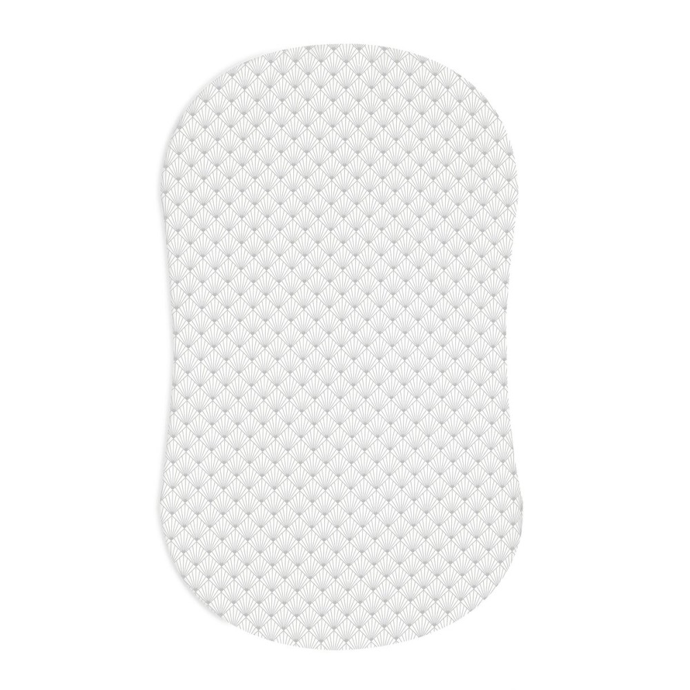 HALO BassiNest Fitted Sheet - 100% Cotton, Soft and Breathable Bassinet Sheet for Babies, 30 x 16 Pre-Shrunk Sheet, Pebble