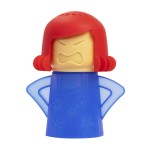 Aivwis Angry Mom Microwave Cleaner, Mad Mama Microwave Steam Cleaner, Just Add Vinegar and Water, Easily Cleans the Crud in Minutes (Blue)