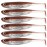Paddle Tail Soft Lures Shad Lure Swimbaits Minnow Bait Paddle Tail Shad Bait for Pike Bass Trout Walleye Crappie (8, 3.14in - 6Pcs)