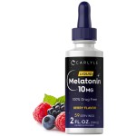 Carlyle Melatonin 10mg | 2 fl oz Liquid Drops | Berry Flavor | for Adults | Non-GMO, Vegetarian Supplement