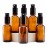 YIZHAO Clear Glass Spray Bottles 1oz, with Small Fine Mist Spray, Metal Cap, Refillable for Essential Oil,Travel,Cleaning,Perfume,Aromatherapy,Makeup - 6 Pcs