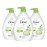 Dove Refreshing Body Wash with Pump Revitalizes and Refreshes Skin Cucumber and Green Tea Effectively Washes Away Bacteria While Nourishing Your Skin, 34 Fl Oz (Pack of 3)