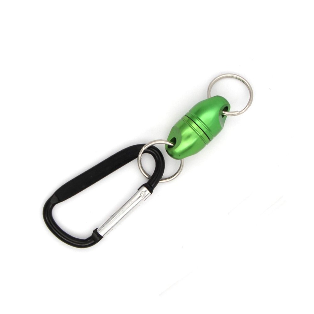 Magnetic Net Release Aluminum Shell for Fly Fishing (Green)