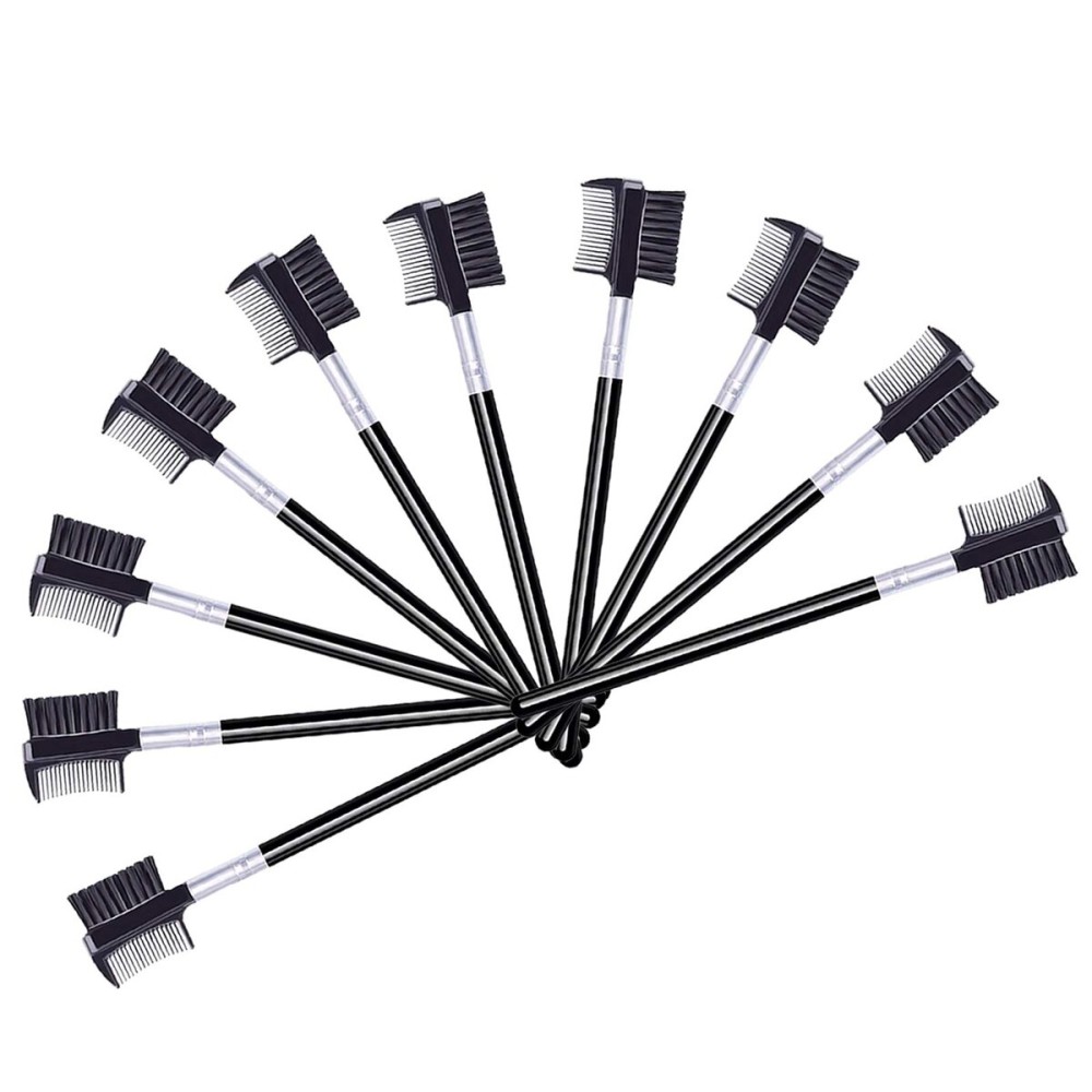 Eyelash Comb and Eyebrow brush, Eyelash Brush Comb Set (10PCS)