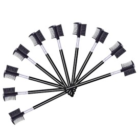 Eyelash Comb and Eyebrow brush, Eyelash Brush Comb Set (10PCS)