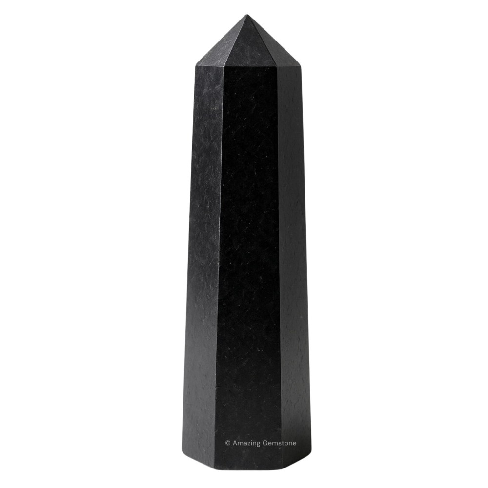 Amazing Gemstone Black Tourmaline Crystal Towers ~ Natural Healing Crystal Point Obelisk for Reiki Healing and Crystal Grid (3- Inch)