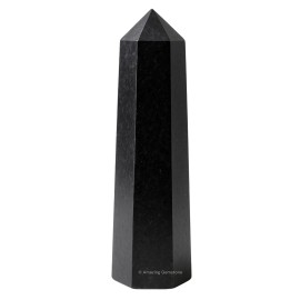 Amazing Gemstone Black Tourmaline Crystal Towers ~ Natural Healing Crystal Point Obelisk for Reiki Healing and Crystal Grid (3- Inch)