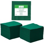 Perfect Stix 2 Ply Green Napkin-100 Paper Cocktail Beverage Napkins, 2-Ply, 2.5 Height, 5 Width, 10 Length, Green (Pack of 100)