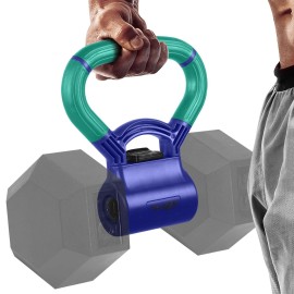 Yes4All Kettlebell Grip - Kettle Grip New Version - Kettle Grip Handle to Convert Dumbbells into Kettlebells for Workouts, Teal/ Mint Purple