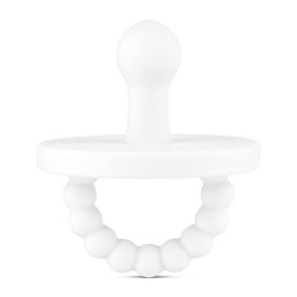 Ryan & Rose Cutie PAT Pacifier Teether (Bulb, White)