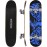 ChromeWheels 31 inch Skateboard Double Kick Skate Board Cruiser Longboard 8 Layer Maple Deck Skateboards for Kids and Beginners