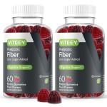 VITEEY Prebiotic Fiber Gummies for Adults, 4g - Gut Health & Digestive Soluble Fiber Supplement Gummies - Zero Sugar Added, Vegan, Gluten-Free - 120 Count