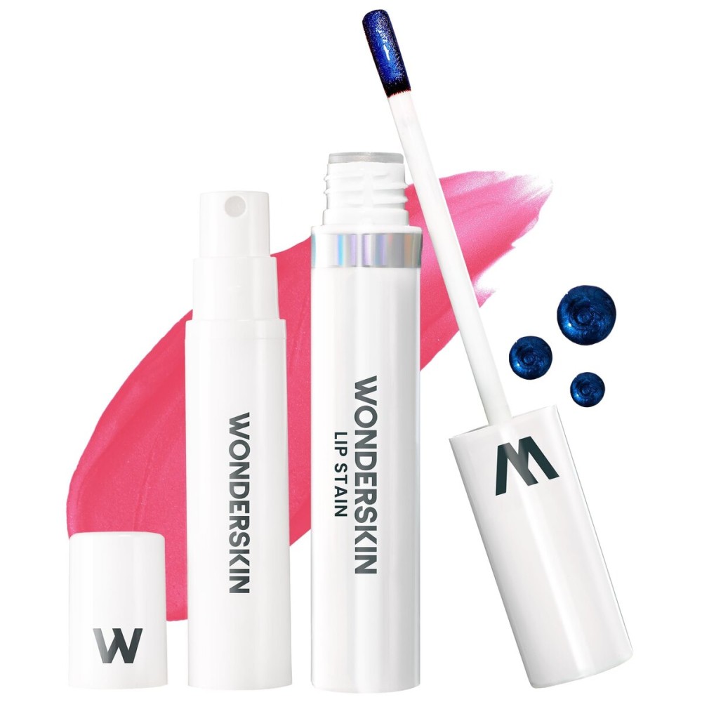 Wonderskin Wonder Blading All Day Lip Stain Peel Off Masque and Reveal Kit - Long Lasting, Waterproof Pink Lip Tint, Transfer Proof Natural Makeup Stain Kit (Sweetheart)