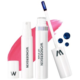 Wonderskin Wonder Blading All Day Lip Stain Peel Off Masque and Reveal Kit - Long Lasting, Waterproof Pink Lip Tint, Transfer Proof Natural Makeup Stain Kit (Sweetheart)