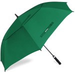 ACEIken Golf Umbrella Large 58/62/68 Inch Automatic Open Golf Umbrella Extra Large Oversize Double Canopy Vented Umbrella Windproof Waterproof for Men and Women (Dark Green, 68 inch)