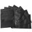 100 Pack Mylar Bags 6.3 x 9.4 Inches Resealable Smell Proof Bags for Storage Foil Pouch Bags Matte Black