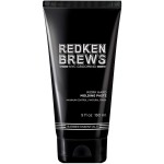 Redken Brews Molding Paste For Men For all Hair Types - High Hold & Maximum Control, Natural and Matte Finish, Sulfate-Free, 5 Fl Oz