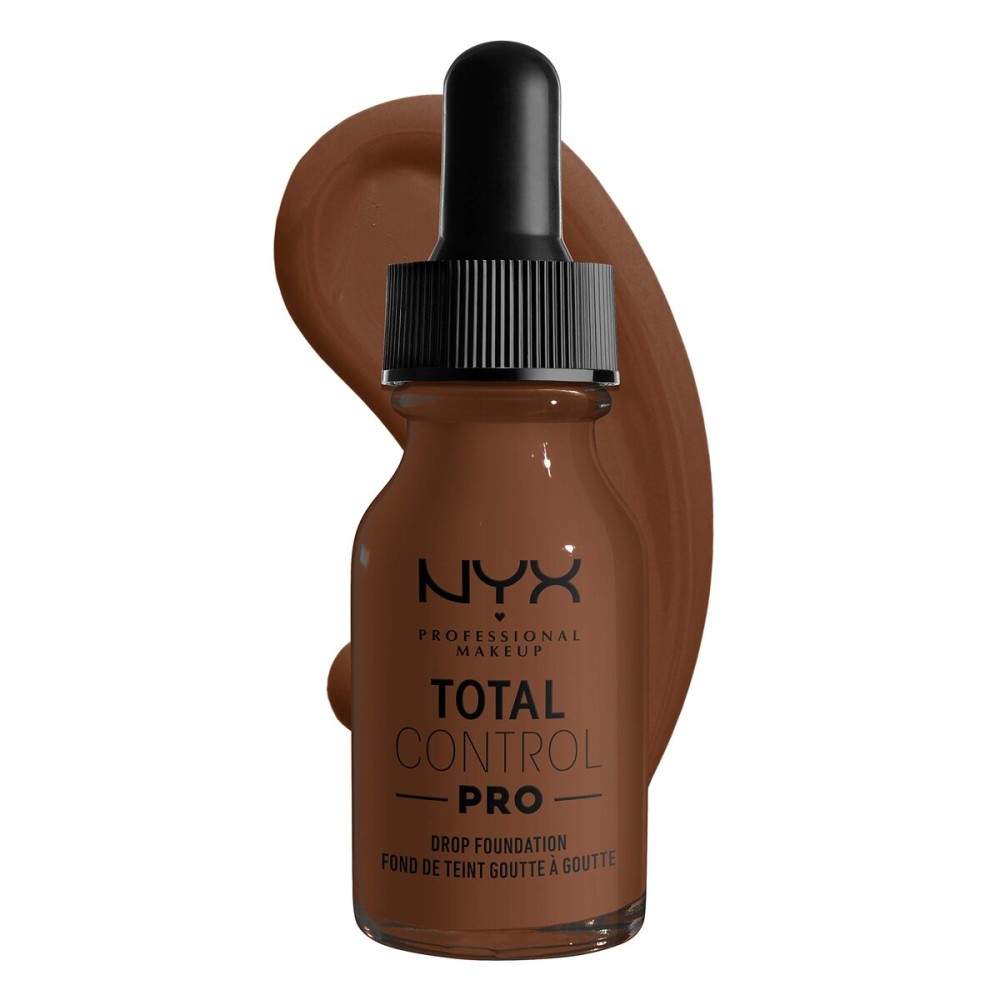 NYX PROFESSIONAL MAKEUP Total Control Pro Drop Foundation, Skin-True Buildable Coverage - Deep Rich