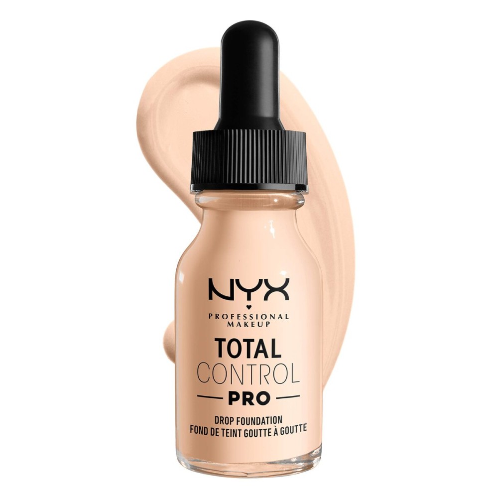 NYX PROFESSIONAL MAKEUP Total Control Pro Drop Foundation, Skin-True Buildable Coverage - Mocha