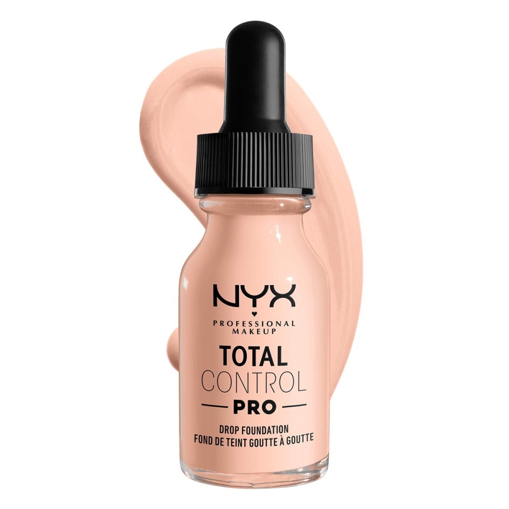 NYX PROFESSIONAL MAKEUP Total Control Pro Drop Foundation, Skin-True Buildable Coverage - Light Porcelain
